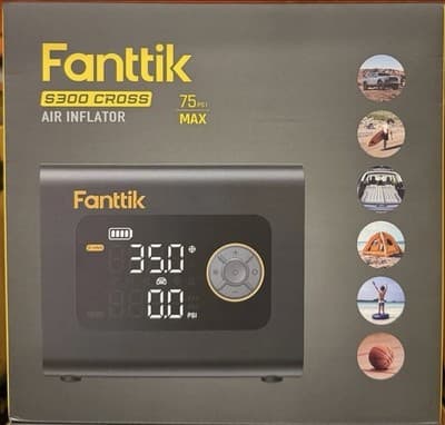 Fanttik S300 Cross Air Inflator Max 75 PSI with Light and Power Bank - Image 1