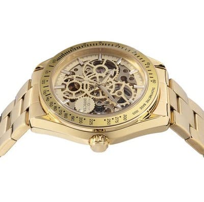 Invicta Objet D Art Automatic Men's Watch w/ Skeleton Dial - 43mm, Gold - Thumbnail 2