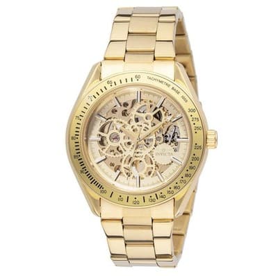 Invicta Objet D Art Automatic Men's Watch w/ Skeleton Dial - 43mm, Gold - Image 1