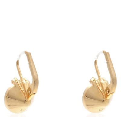 SWAROVSKI Bella V drop earrings Round cut, Green, Gold-tone plated, 5735389 - Thumbnail 3