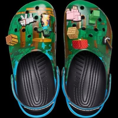 Boy's Casual Shoes Crocs Minecraft Classic Clog C12 BRAND NEW WITH ORIGNAL TAGS - Thumbnail 3