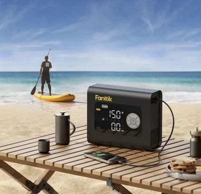 Fanttik S300 Cross Air Inflator Max 75 PSI with Light and Power Bank - Thumbnail 7