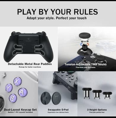 GuliKit TT MAX Bluetooth Controller For Switch 2/PC/Android/iOS - Ultra Fast - Thumbnail 4