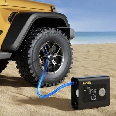 Fanttik S300 Cross Air Inflator Max 75 PSI with Light and Power Bank - Thumbnail 5