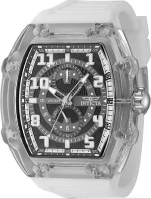 🔥 NEW!! Invicta Racing CYCLONE Men's PODIUM WATCH 48.5mm Smoke Gray White 48447 - Thumbnail 4