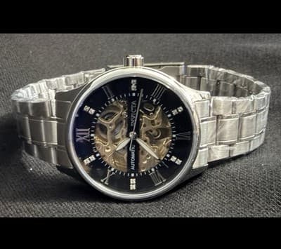 Invicta Objet D Art Automatic Men's Watch w/ Skeleton Dial - 40mm, Silver 69118 - Thumbnail 5