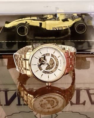Invicta Objet D Art Automatic Men’s Watch w/Skeleton Dial 42.5mm Gold (69120) - Image 1