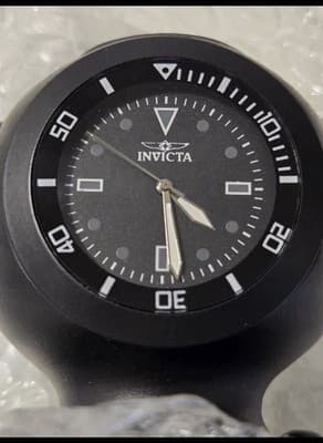 Invicta Pro Diver 4" Desk Clock, Black (59039) UNIQUE COLLECTORS PIECE! - Thumbnail 2