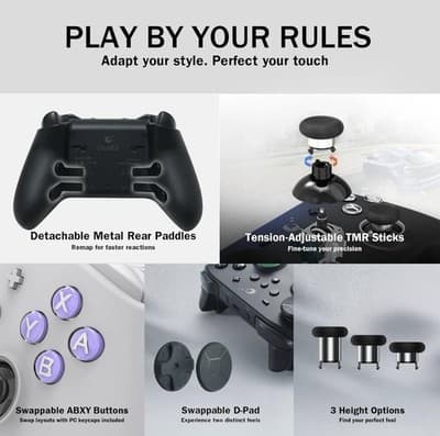 GuliKit TT MAX Bluetooth Controller For Switch 2/PC/Android/iOS - Ultra Fast - Thumbnail 5