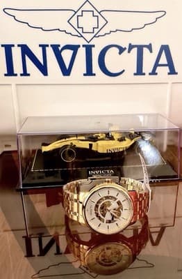 Invicta Objet D Art Automatic Men’s Watch w/Skeleton Dial 42.5mm Gold (69120) - Thumbnail 3