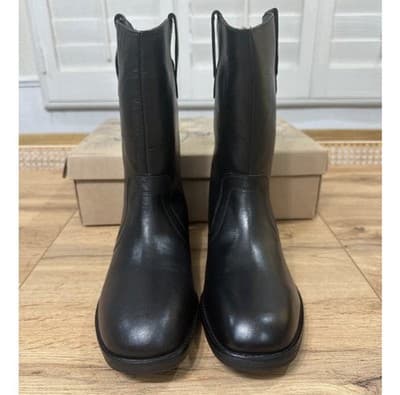 Free People Easton Equestrian Ankle Boot Black Leather Upper Size 9 US 40 EU NIB - Thumbnail 5
