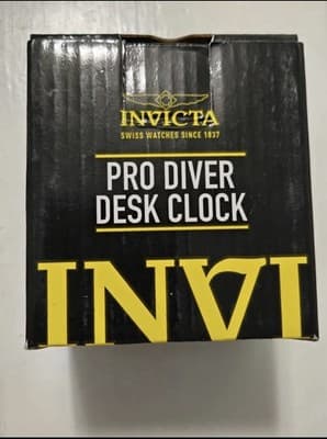 Invicta Pro Diver 4" Desk Clock, Black (59039) UNIQUE COLLECTORS PIECE! - Thumbnail 6