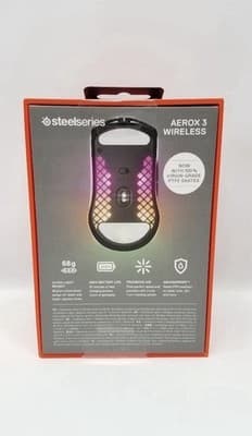 SteelSeries Aerox 3 Wireless Gaming Mouse RGB Lighting IP54 Water Resistant 🔥🔥 - Thumbnail 2