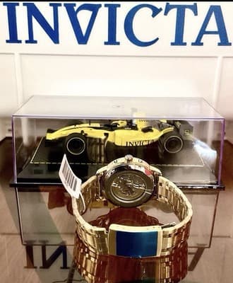 Invicta Objet D Art Automatic Men’s Watch w/Skeleton Dial 42.5mm Gold (69120) - Thumbnail 4