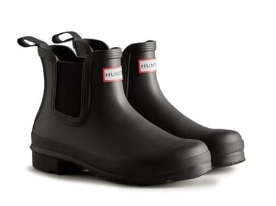 NEW! Women's Hunter Original Chelsea Rain Boots WFS2078RMA BLACK Size US 8 - Image 1