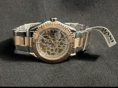 Invicta Automatic Men's Watch w/ Skeleton Dial - 43mm, Silver, Rose Gold (69763) - Thumbnail 5