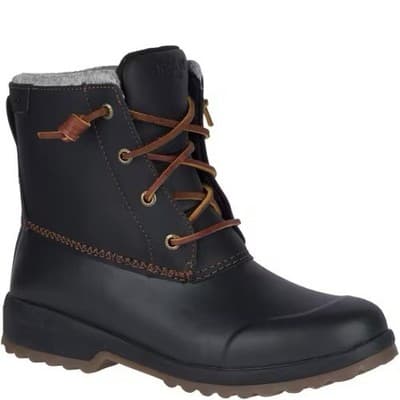 Sperry Women's Maritime Repel Thinsulate Black Snow Boots STS82666 Size 6.5 - Image 1