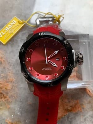 45493 Invicta Men Venom Sea Dragon 53.7mm Dial Swiss Quartz Silicone Strap Watch - Thumbnail 5