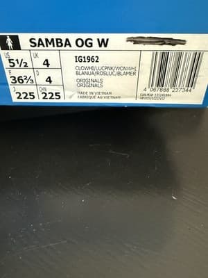 adidas Original Samba OG W White Pink Women SZ 5.5 Casual LifeStyle Shoes IG1962 - Thumbnail 6