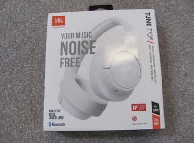 JBL Tune 770NC Noise-Cancelling Over-Ear Headphones (White) - Thumbnail 9