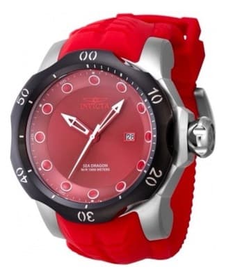 45493 Invicta Men Venom Sea Dragon 53.7mm Dial Swiss Quartz Silicone Strap Watch - Image 1