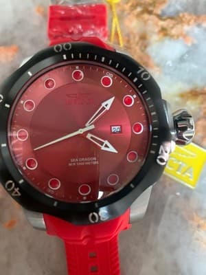 45493 Invicta Men Venom Sea Dragon 53.7mm Dial Swiss Quartz Silicone Strap Watch - Thumbnail 6