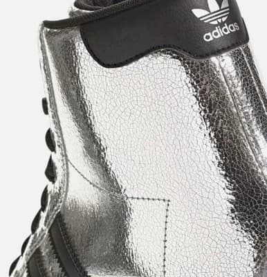 Adidas Superstar 82 Roller Skate Silver Metallic Black Shell Toe Women’s sz 5.5 - Thumbnail 4