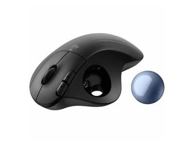Logitech ERGO M575s Black + Blue Ball Wireless TrackBall Wireless Trackball (Off - Thumbnail 4