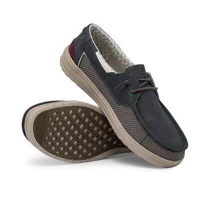 Hey Dude Welsh Grip Deep Blue Men's Boat Shoe Deep Blue US 8 - Image 1