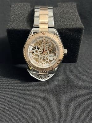 Invicta Automatic Men's Watch w/ Skeleton Dial - 43mm, Silver, Rose Gold (69763) - Thumbnail 4