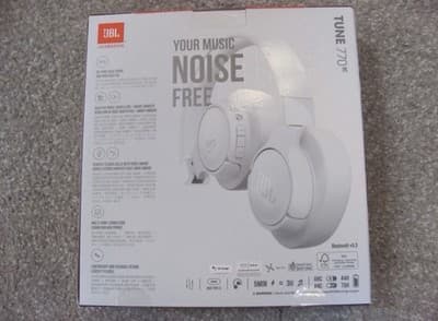 JBL Tune 770NC Noise-Cancelling Over-Ear Headphones (White) - Thumbnail 10