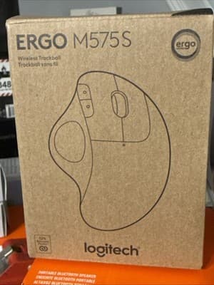 Logitech ERGO M575s Black + Blue Ball Wireless TrackBall Wireless Trackball (Off - Thumbnail 8
