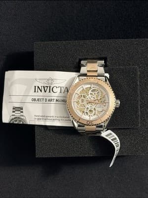 Invicta Automatic Men's Watch w/ Skeleton Dial - 43mm, Silver, Rose Gold (69763) - Thumbnail 3