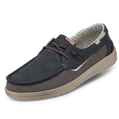 Hey Dude Welsh Grip Deep Blue Men's Boat Shoe Deep Blue US 8 - Thumbnail 2