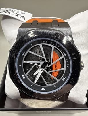 Invicta 69490 Men’s 42MM Speedway Rim Black Case & Orange Band - Thumbnail 3