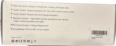 Portable Car Screen and Backup Camera by CarPlay - Android Auto 10Inch-BRAND NEW - Thumbnail 4