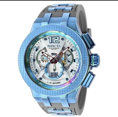 37960🔥🔥 RARE!!! Invicta Speedway Swiss Ronda 5050.C Watch - 52mm Blue, Grey - Thumbnail 2
