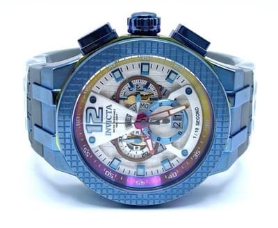 37960🔥🔥 RARE!!! Invicta Speedway Swiss Ronda 5050.C Watch - 52mm Blue, Grey - Image 1