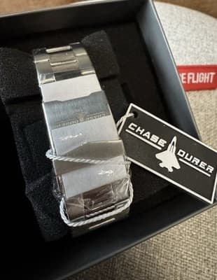 Chase Durer CDW-0094 Men's Watch 45mm Steel Army Green Carbon Fiber Dial New! 🔥 - Thumbnail 5