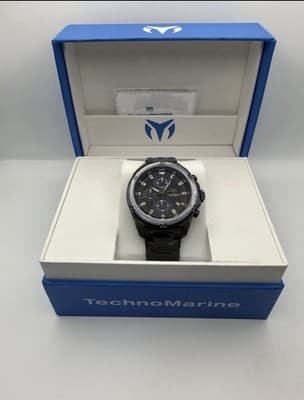 TechnoMarine Oceanico Men's Watch - 44mm, Black (TM-325022) BNIB!!! 🔥🔥🔥🔥🔥 - Thumbnail 7