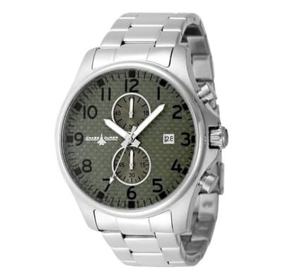 Chase Durer CDW-0094 Men's Watch 45mm Steel Army Green Carbon Fiber Dial New! 🔥 - Thumbnail 6