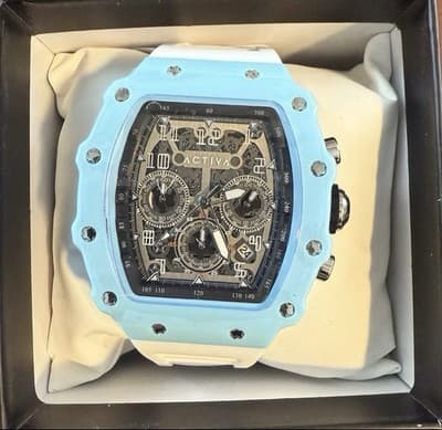Active Fury X Invicta Men's Watch w/ Skleton Dial - 44.3mm, White Acw2305-017 🔥 - Thumbnail 3