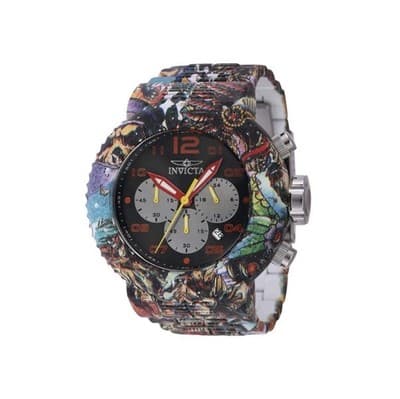 43234 Invicta Men's Watch Pro Diver Silver and Black Dial Aqua Plated Bracelet - Image 1