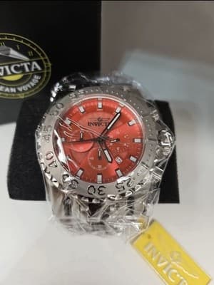 Invicta Coalition Forces Chaos Men’s Watch - 50mm, Red Dial, Steel (49757) - Image 1
