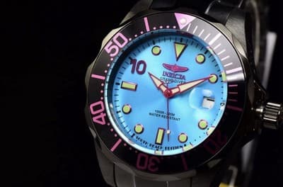 48706 Invicta Grand Diver South Beach 47mm Auto Aqua Blue Dial Men's SS Watch - Thumbnail 7
