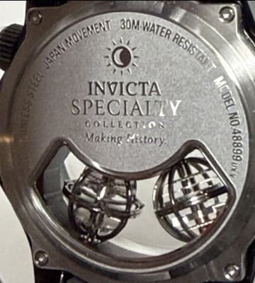 Invicta Men's Specialty Twin-Axis Watch 48899 Men’s Watch Black - Thumbnail 8