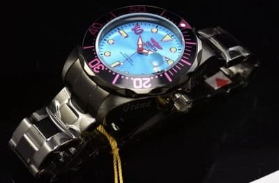 48706 Invicta Grand Diver South Beach 47mm Auto Aqua Blue Dial Men's SS Watch - Thumbnail 3