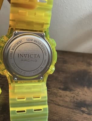 New Invicta Racing Burnout Digital Men's Watch- 52mm, Transparent, Yellow(49044) - Thumbnail 5