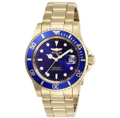Invicta Pro Diver 26974 Analog Quartz Men's Watch 40mm - Blue/Gold $299 RETAIL🔥 - Thumbnail 3