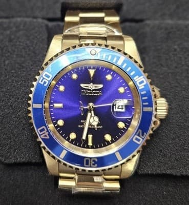 Invicta Pro Diver 26974 Analog Quartz Men's Watch 40mm - Blue/Gold $299 RETAIL🔥 - Image 1